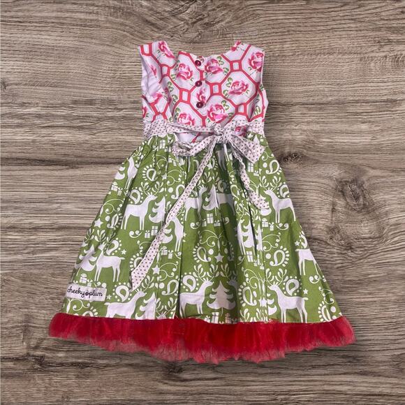 Cheeky Plum Reindeer Dress - Picture 2 of 2